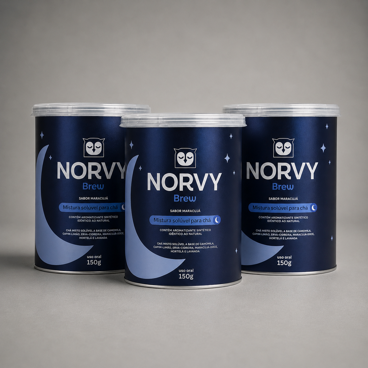 Norvy Brew - Chá Solúvel Calmante - 6 Ervas - 30 Doses