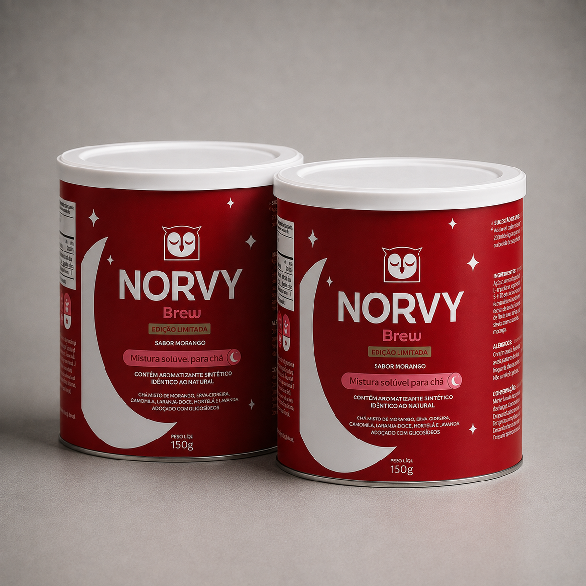 Norvy Brew - Chá Solúvel Calmante - 6 Ervas - 30 Doses