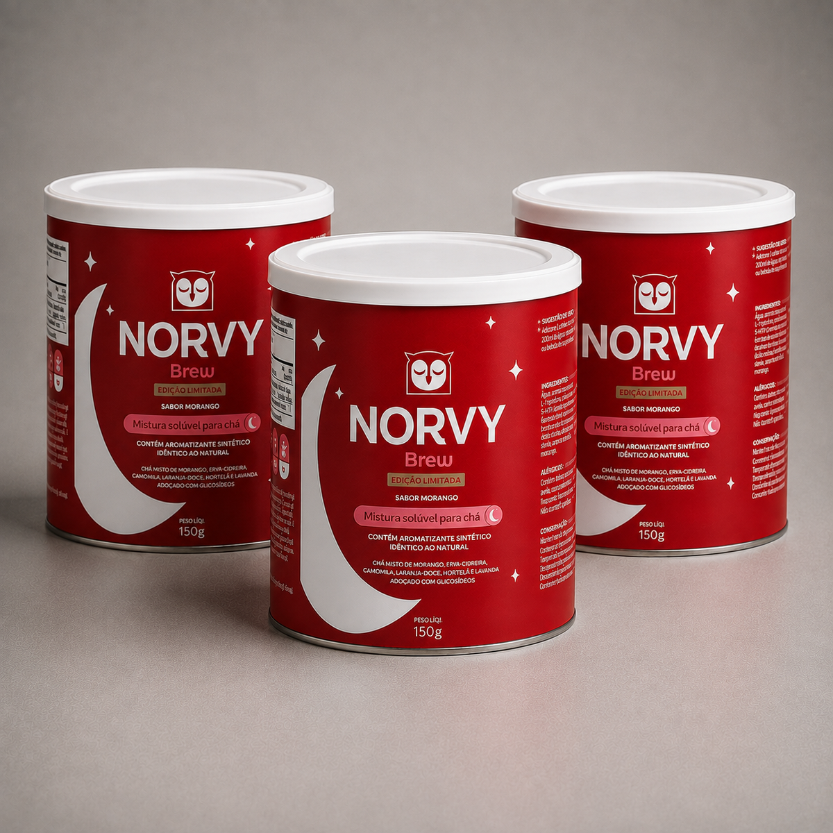 Norvy Brew - Chá Solúvel Calmante - 6 Ervas - 30 Doses