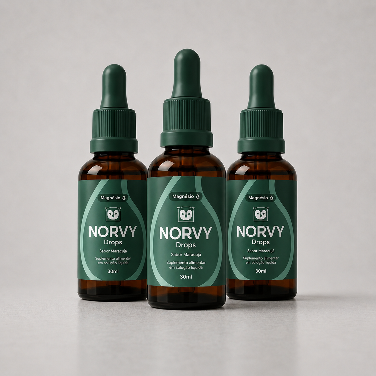 Norvy Drops - Magnésio Bisglicinato + Triptofano em Gotas - Sabor Maracujá - 30ml